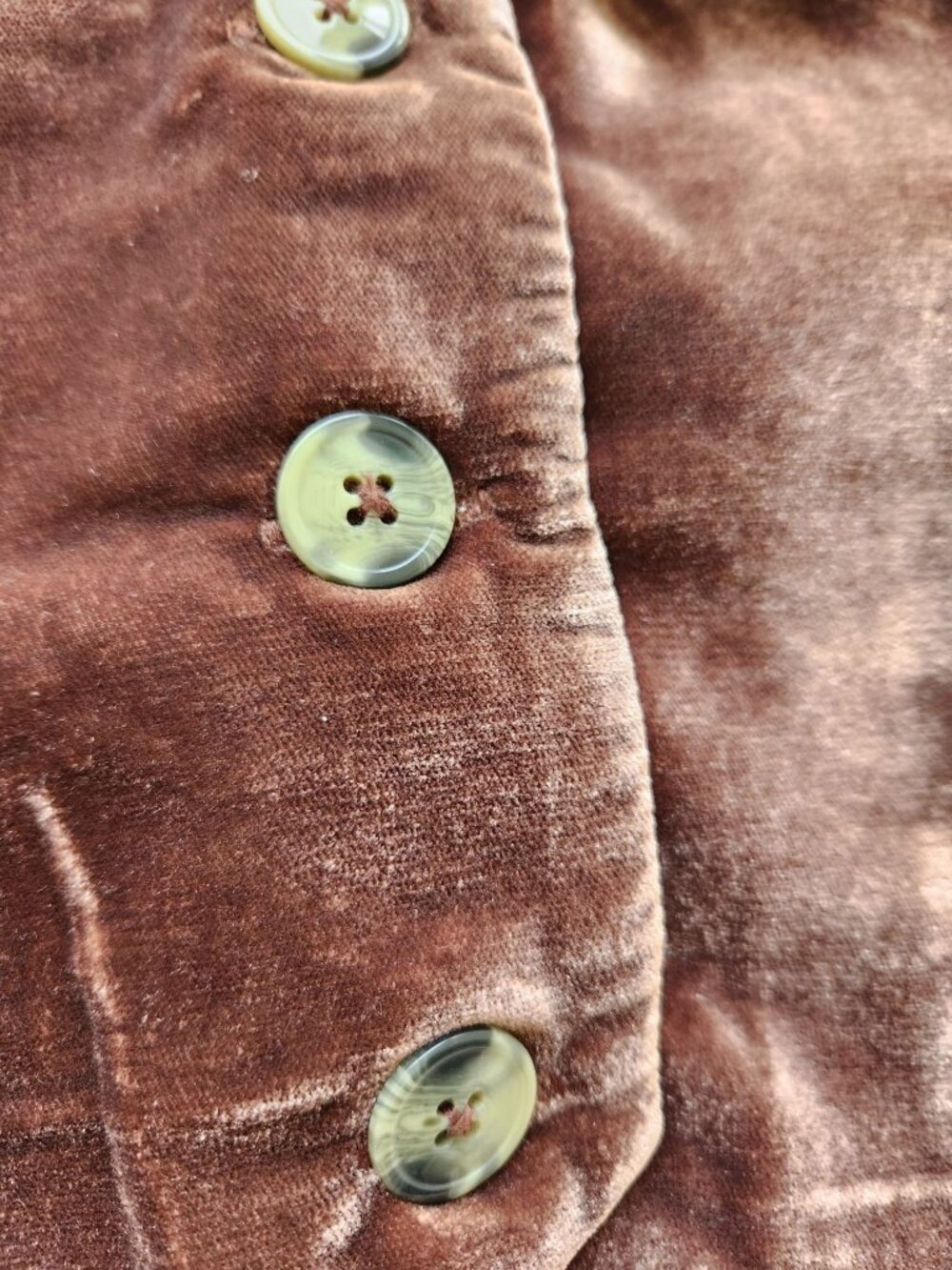 We The Free Brown Velvet Button-Front Vest Soft Boho Western Rodeo Festival XL - Picture 5 of 10